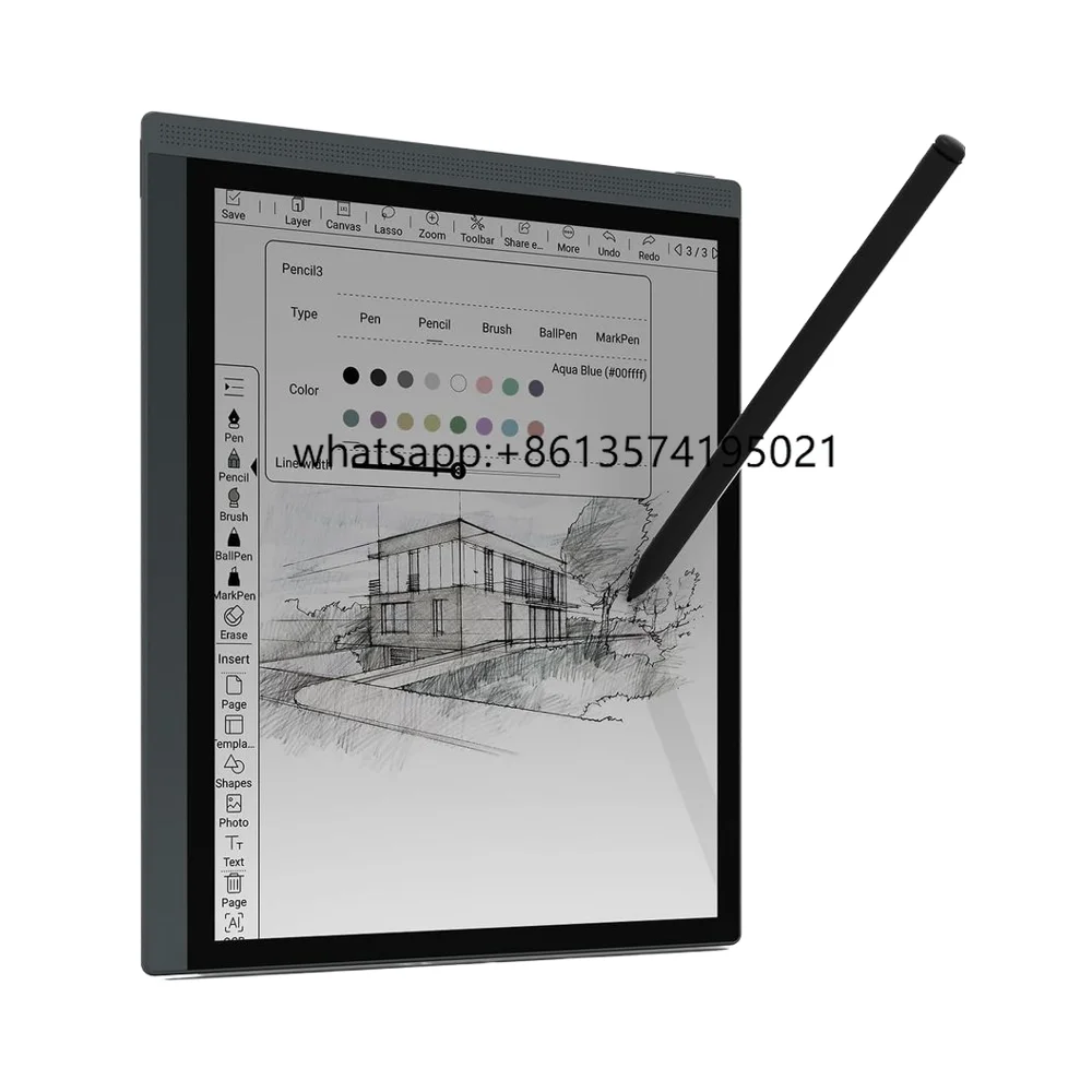 

Bigme 10.3" Color E-Ink Tablet 5.5mm Thickness 6GB RAM+128GB ROM 5MP Digital Stylus Touchscreen Display