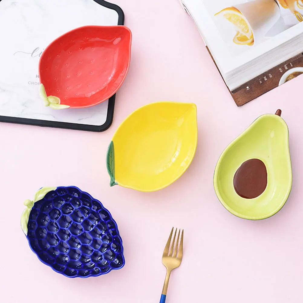 

Ceramic Dessert Bowl Fruit Shape Elegant Design for Party Snacks Dried Fruit Platter Food Storage Dish Grape Style