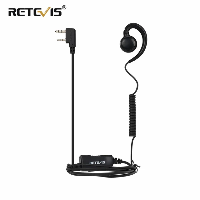 Retevis EEK021 H777 Słuchawka do Walkie-talkie w kształcie litery G Zestaw słuchawkowy do radia dwukierunkowego dla Baofeng UV5R UV82 Retevis RT22 Motorola