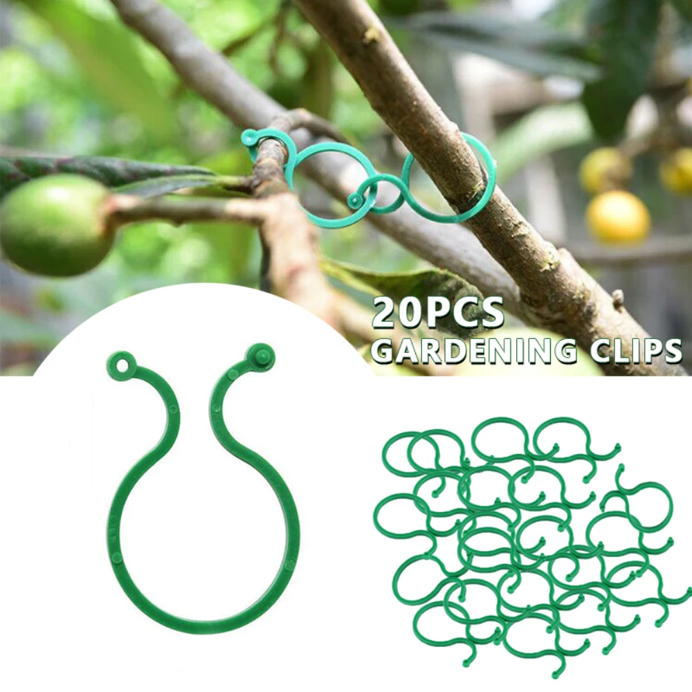 Plant Support Clips for Garden Tomato Vegetable Vines Upright and Make Plants Twine Clips Vine, Beans, Vegetables, Fruits, Rose.