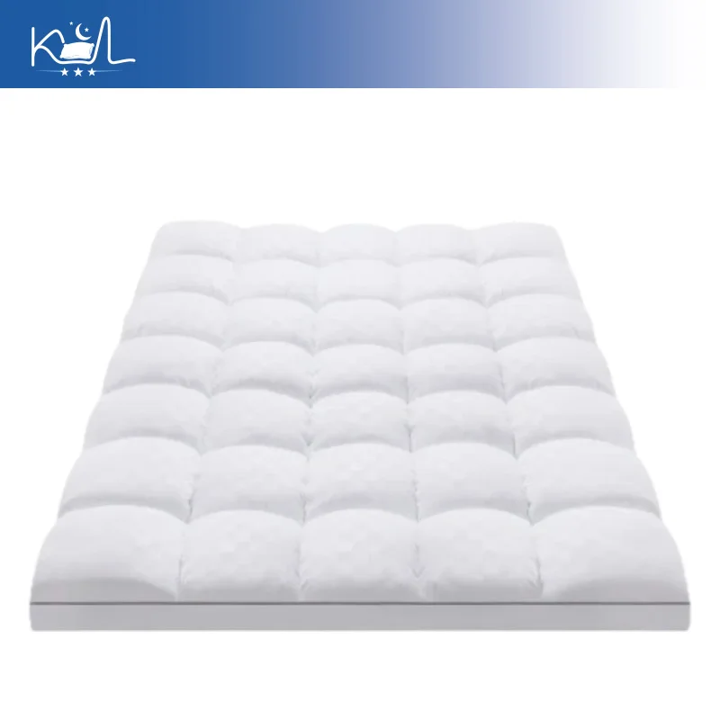 

Jacquard Mattress Topper, Down Alternative Filled Bed Pad with Fitted Sheet Style, Soft Single Bed Mattress Cover, Fast Shipping