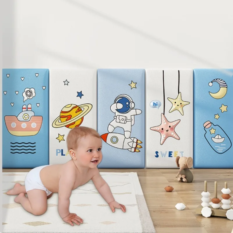 33 68cm 1pc Baby Safety Wall Bumper Soft Cushion Kids Room Corner Protector Toddler Proof Padding Wall Stickers
