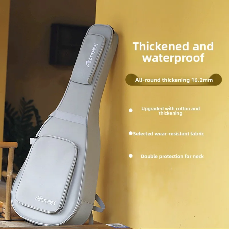 حقيبة جيتار ذات قيمة جمالية عالية مقاس 4 بوصة، حقيبة حماية عالمية للجيتار الخشبي مناسبة للجيتارات مقاس 38 بوصة و36 بوصة #1