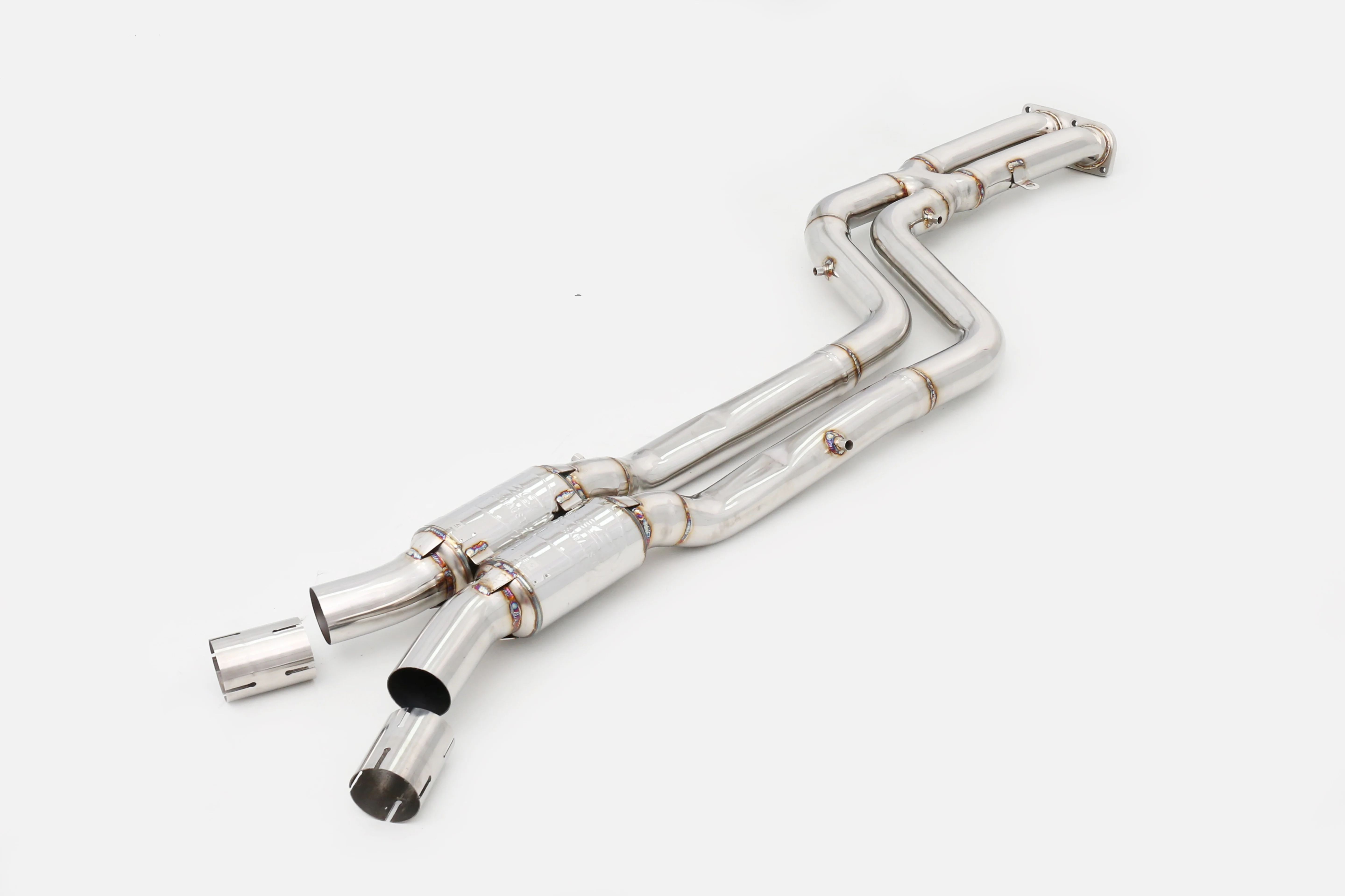 مصنع التخصيص الفولاذ المقاوم للصدأ 304 أنبوب متوسط غير OPF لـ X3M F97/X4M F98 3.0T S58 مرآة مصقولة 1.5 مللي متر