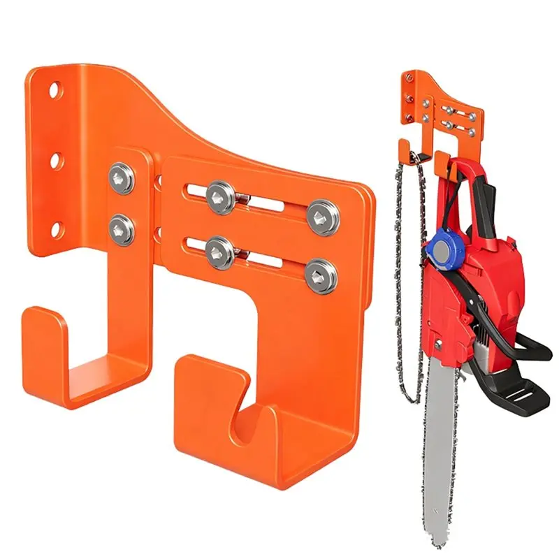 CYCLI-Penyangga Gergaji Dinding Tahan Beban Berat, Gantungan Gergaji yang Dapat Disesuaikan dengan 2 Pengait untuk Penyimpanan Gergaji di Garasi, Penyimpanan Peralatan