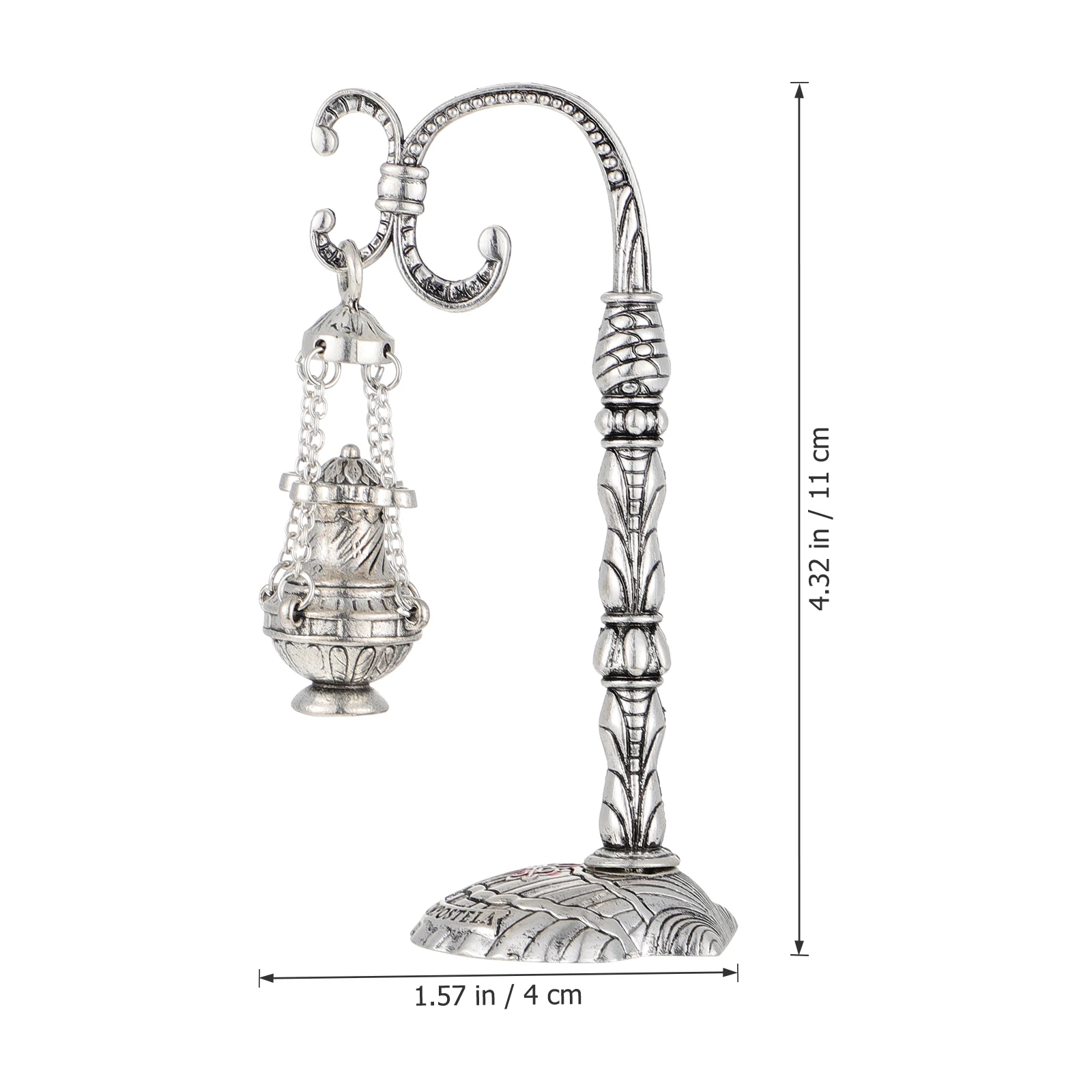 

1pc Silver Mini Religious Censer For Home Decor Aromatherapy Worship Furnace Accessory Decorative Censer