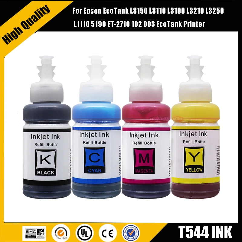 

einkshop Premium Ink , T544 Compatible Ink For Epson Ecotank L1210 L1250 L3110 L3150 L3210 L3250 L3251 L3260 L5290 etc