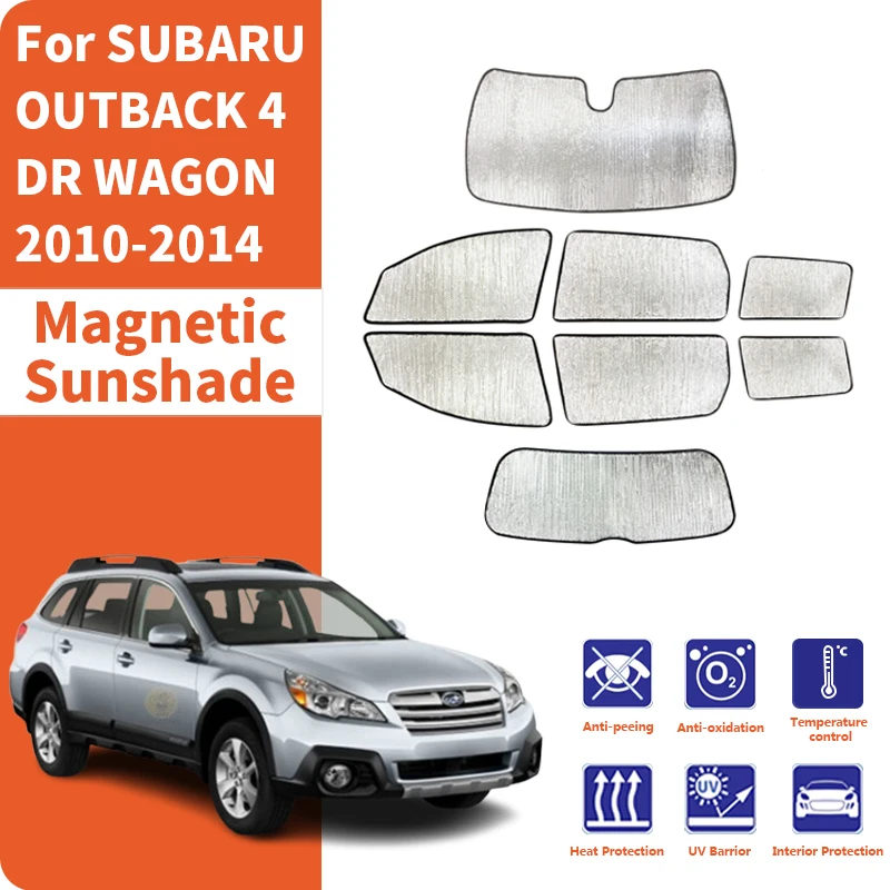 Custom Car Window Sunshade Anti-UV Car Sun Window Visors Sunshade Covers Accessories For SUBARU OUTBACK 4 DR WAGON 2010-2014