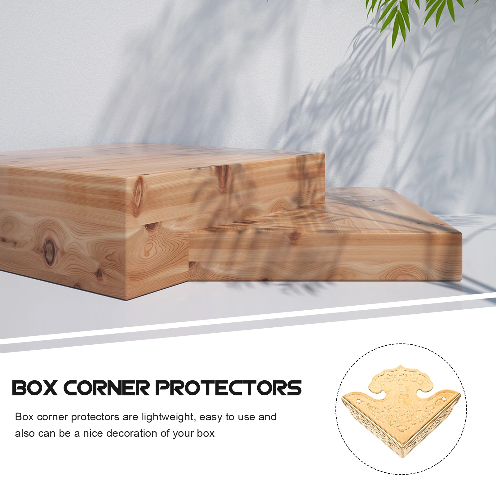 

4 Pcs Chinese Style Furniture Material Corner Cover for Table Vintage Hardware Protectors Crafts Edge Decorative