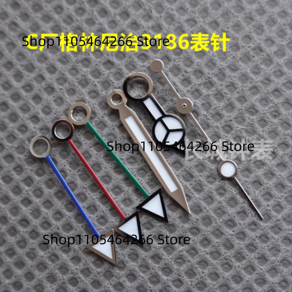 

Best quality Clean factory watch parts GMT 3186 movement blue Luminous Watch Hands for 3285 3186 Movement hand 116710/126710