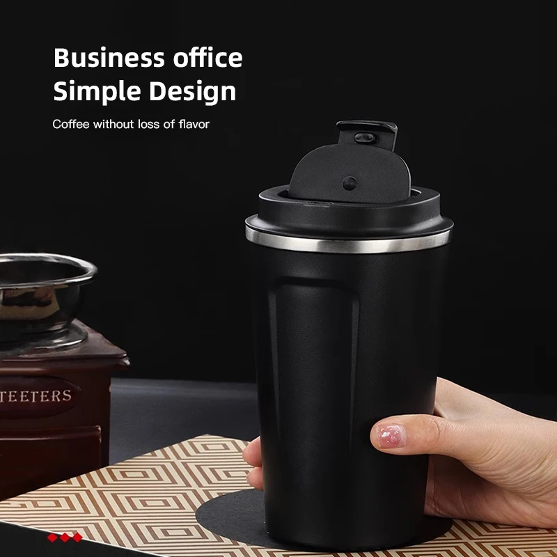 

380ml Vacuum Coffee Mug Insulated Cup Car Interior 304 stainless steel Portable Cup Water Bottle Accessories
