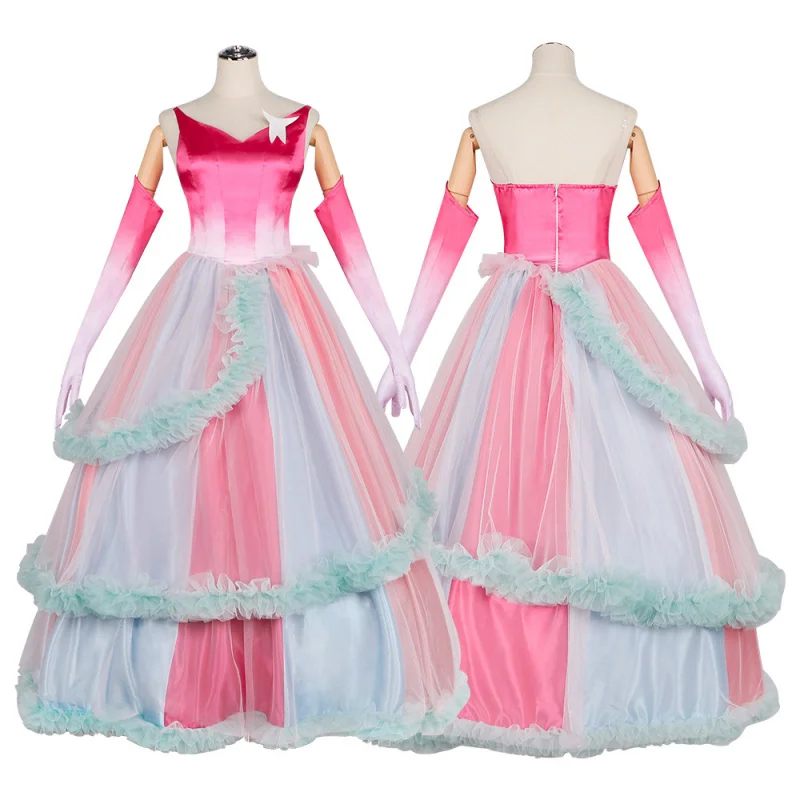 

Костюм для косплея принцессы Глинды для женщин, ведьма, вечернее платье, розовое платье, Хэллоуин, карнавал, ролевая игра, униформа