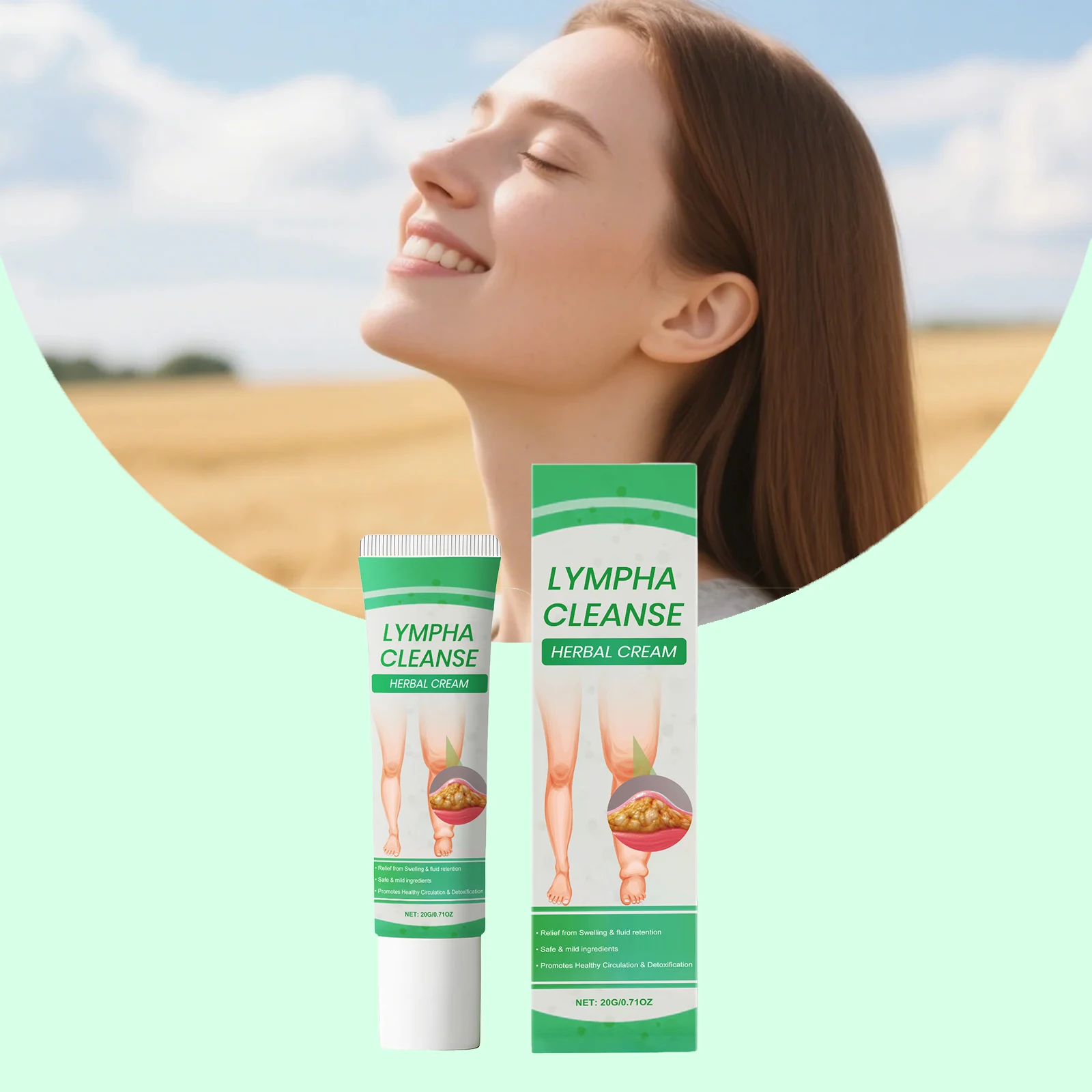 Herbal Body Care Cream Relieve Swelling Health Soothing Deeply Breath Keep Refresh Promote Metab Moisturize Soothing Skin Cream