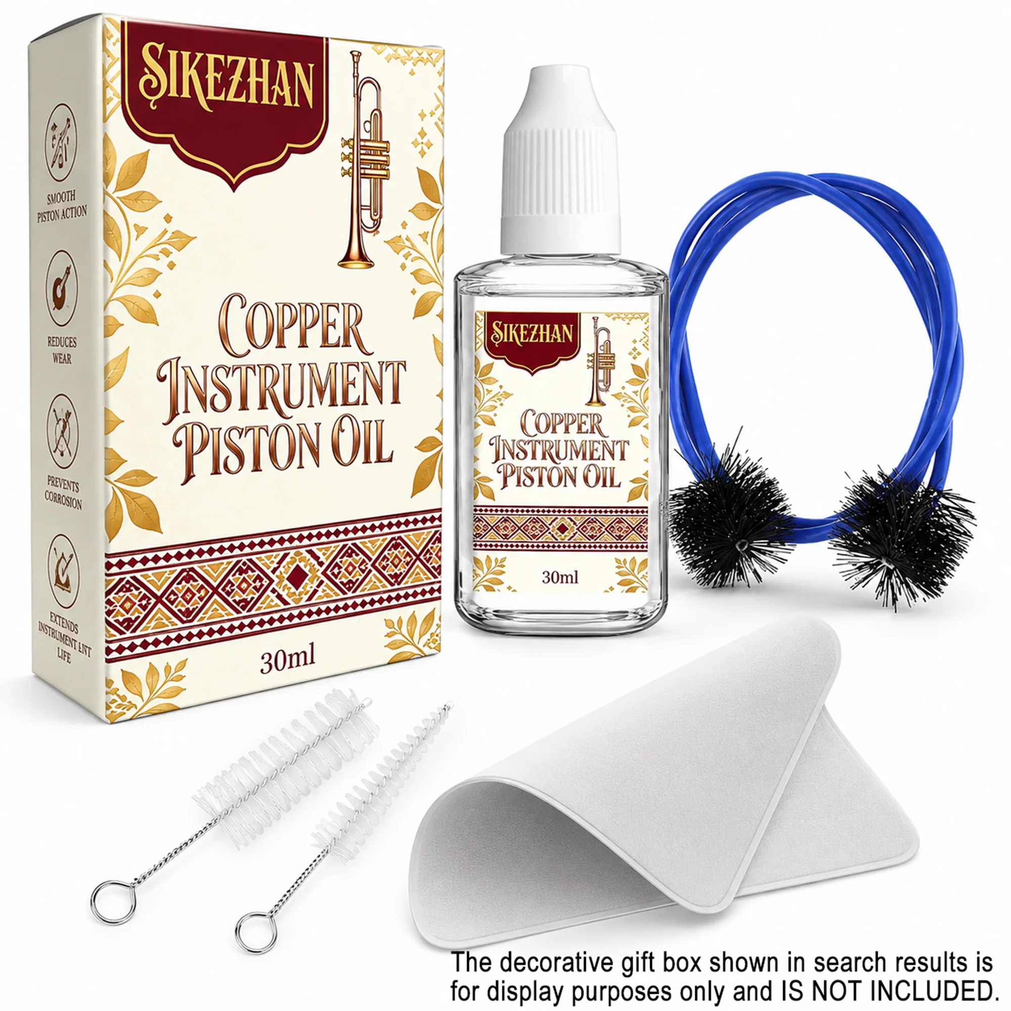 Aceite Premium para Válvulas de Trompeta, Trombón y Tuba, Lubricante de Acción Rápida para un Sonido Suave y Cuidado Duradero de Instrumentos de Viento