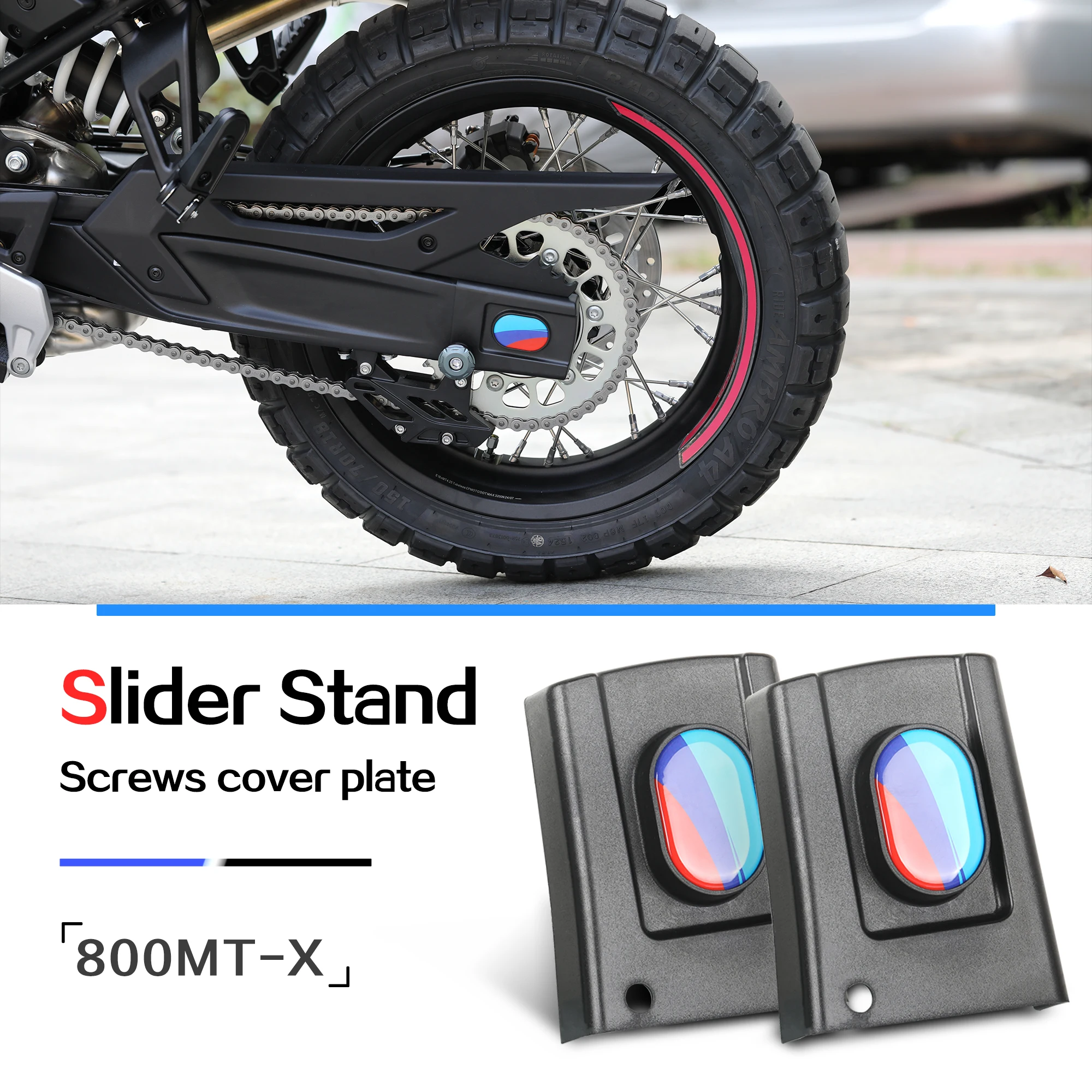 For CFMOTO 800NK 800 MT-X CF800NK CF 800MT X  CF 800 NK rear flat fork protection cover decorative panel