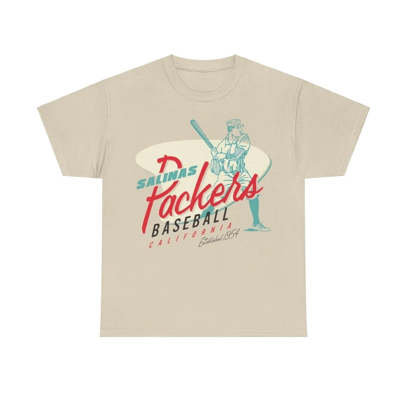 Camiseta da equipe de beisebol da Califórnia dos Salinas Packers