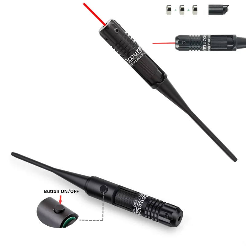 30 Adapters Tactical Laser Bore Sight Kit .177 .22 to .54 .78 Caliber Universal Laser Collimator Pointer Boresighter