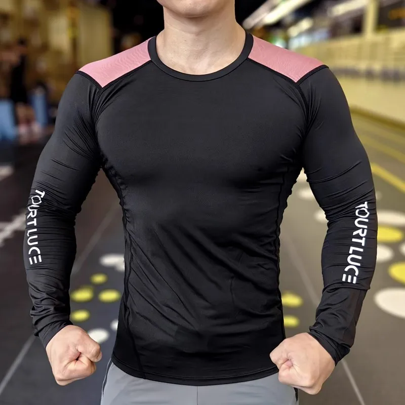 Long Sleeve Fitness basketball Running tight Men Kids youth Bodybuilding Sports shirts Gym training Compression T shirts Sport