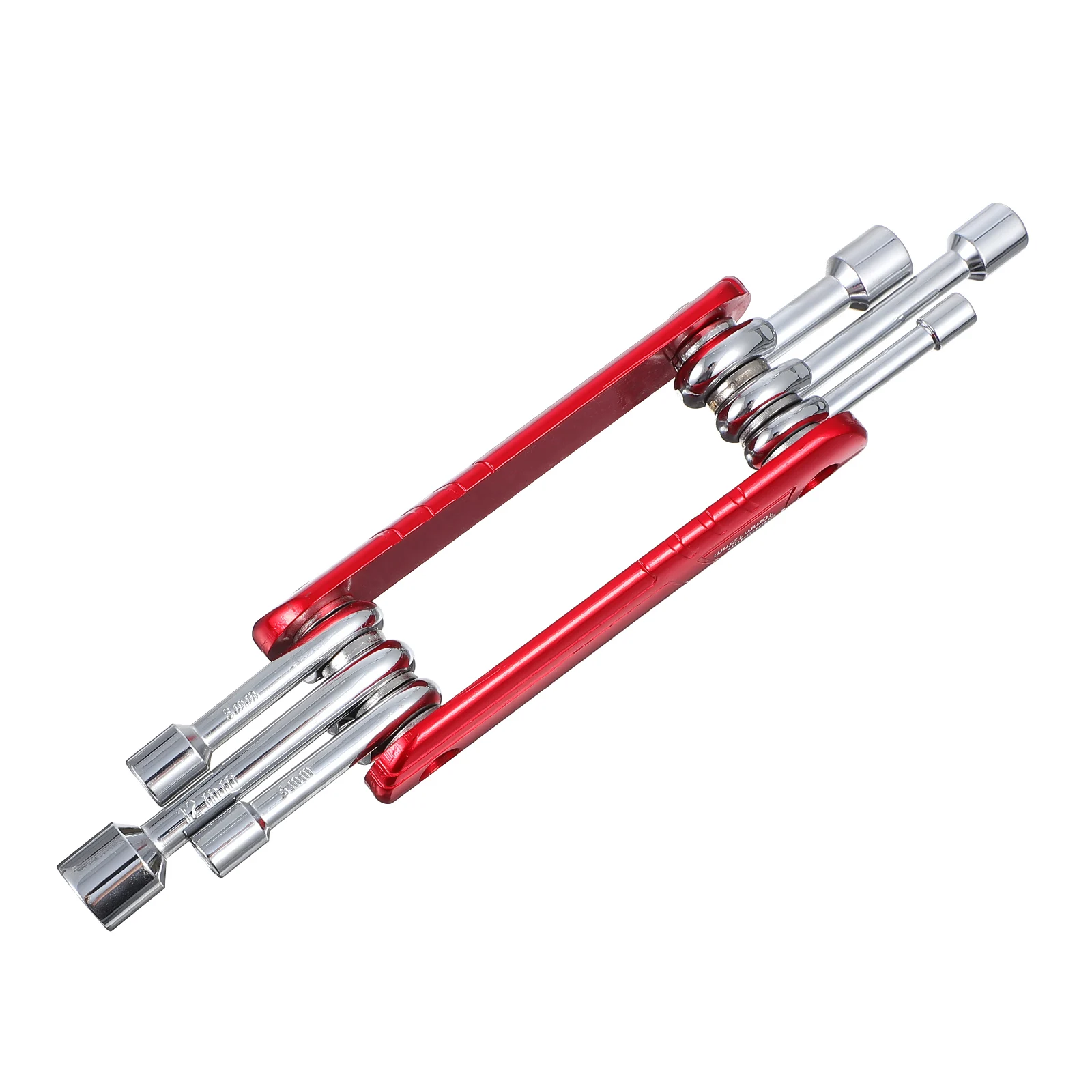 

1 set 1 Set 6 In 1 Folding Socket Tool Kit For Bike Repair Chrome Vanadium Steel Aluminum Alloy Durable Anti Rust Bicycle Repair