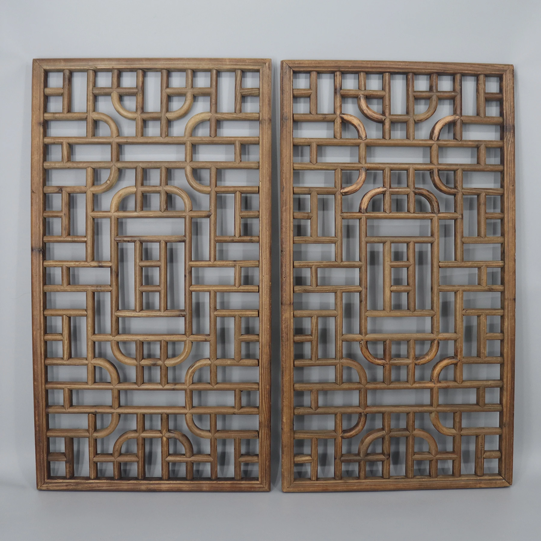 Pair of Window Screens from the Old House, Home Decoration, Wall Hanging