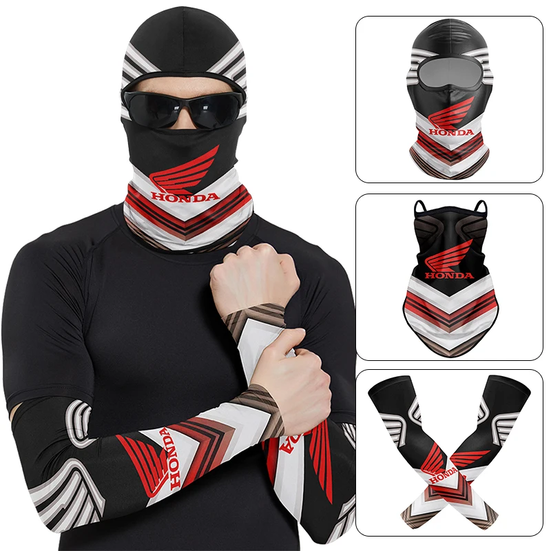 دراجة نارية كامل الوجه قبعة الشمس المضادة للأشعة فوق البنفسجية حماية الرياضة واقي الوجه غطاء للذراع لهوندا CRF CB CR XR CRM CBR 125R