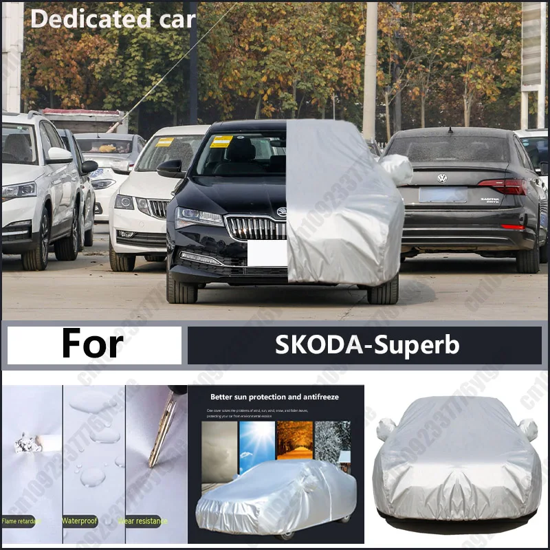 

For SKODA-Superb Oxford cloth car cover for sun protection, rain resistance, and all season special car dust cover