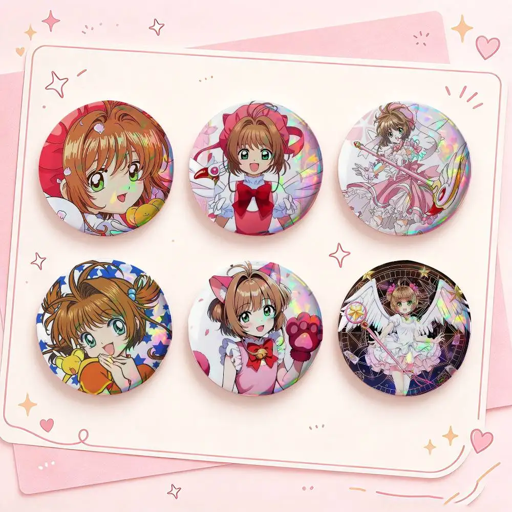 CUTE K-Kero Cardcaptor Sakura Badges Creative Tinplate Button PinsBrooch Badge Clothes Backpack
