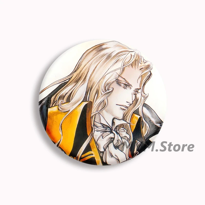 Castlevania Symphony of the Night Game Button Pin Game Character Meme Brooch Badge Bag Decor Gamer Collect Friends Gifts