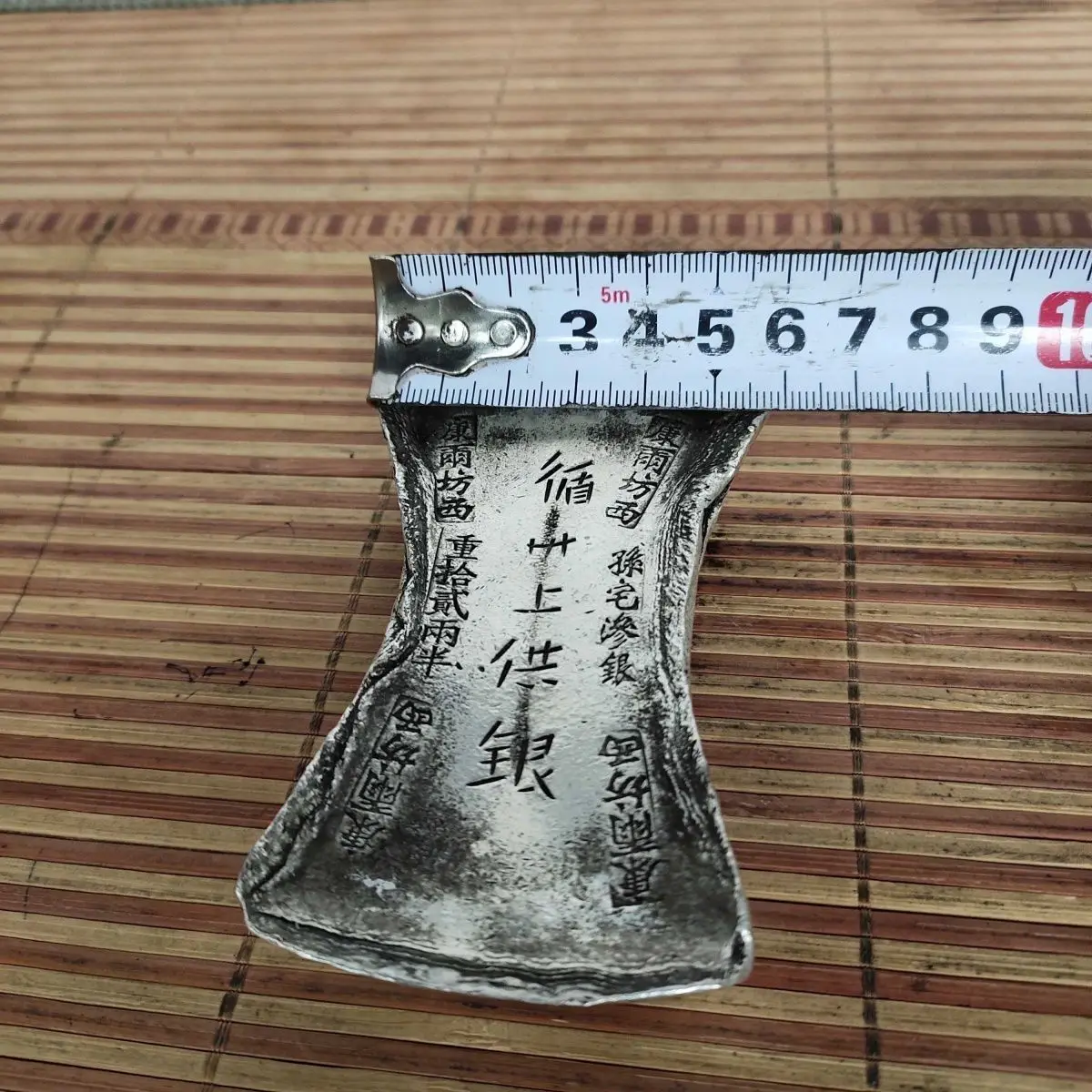 Antique silver ingot old ingot broken collection warehouse craftsman block