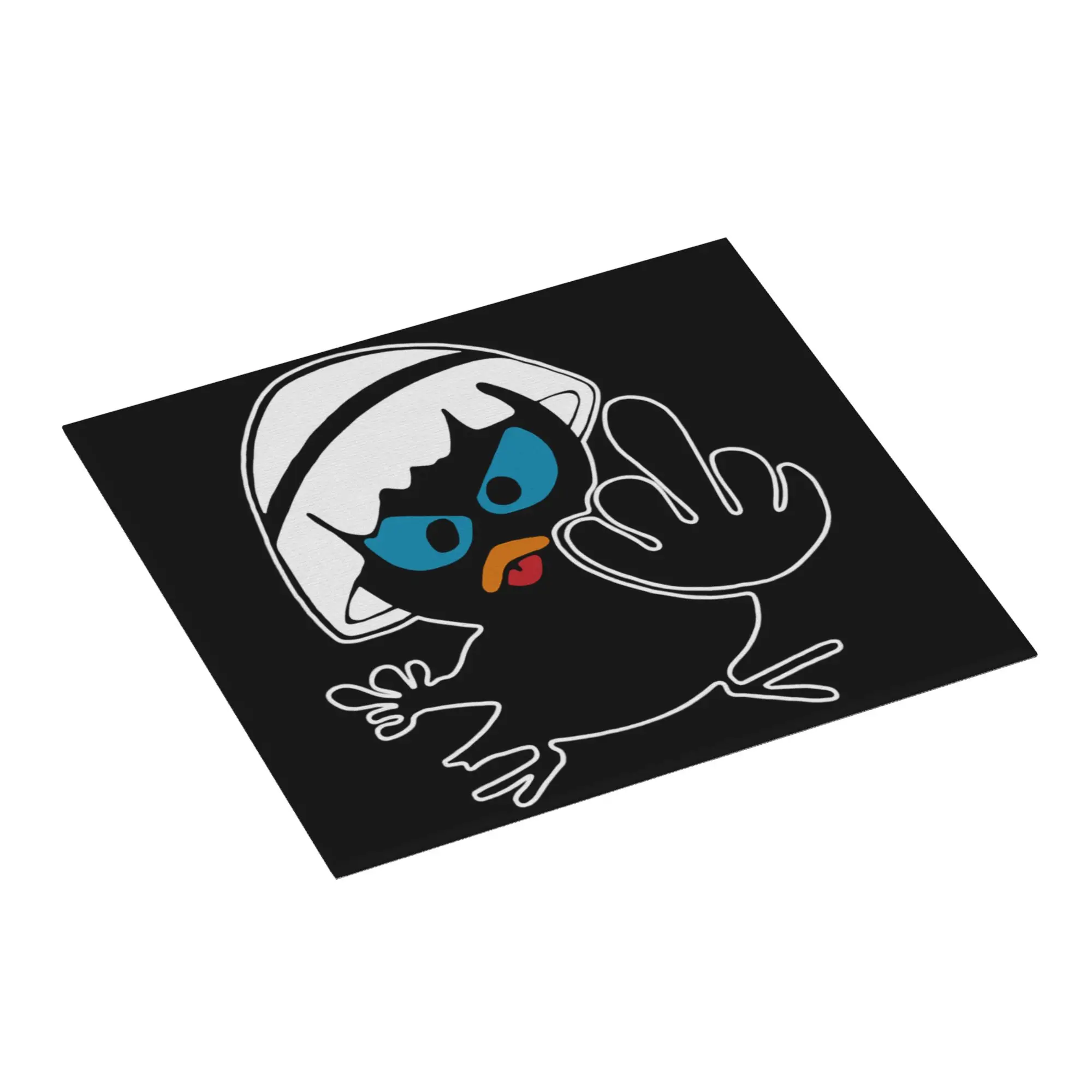 Cartoon Chiken Calimero Non Slip Kitchen Counter Protector Mat Barware Tableware Reusable  Bathroom Drying Mat For Kitchen