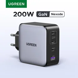 UGREEN 200W Travel GaN Charger PD 3.1 140W QC4.0 3.0 Quick Charge For Macbook Pro Laptops iPhone 17 16 Samsung S25 Xiaomi Tablet