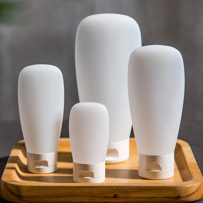 PE Hose Cosmetic Refillable Empty Bottle Flip Cap Squeeze Bottle Cleanser Shampoo Body Wash Dispenser Portable Travel Toiletry