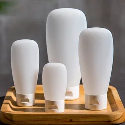 PE Hose Cosmetic Refillable Empty Bottle Flip Cap Squeeze Bottle Cleanser Shampoo Body Wash Dispenser Portable Travel Toiletry