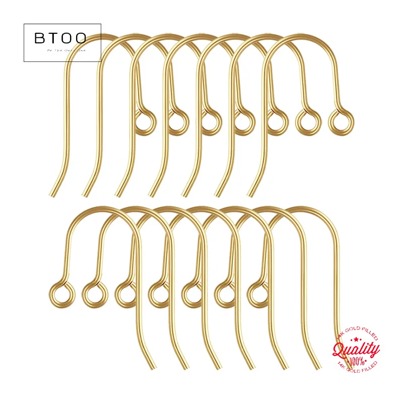 

14K Gold Filled French Ear Wire 0.76mm Jewelry Making Earrings Accessories Clasps Gold Ear Wire for Crafting