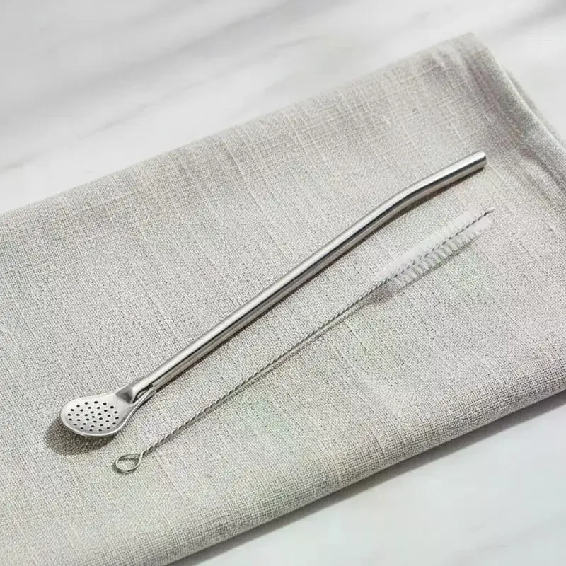 Detachable Bombilla Filter Straw: 2/4/6Pcs Stainless Steel Reusable Yerba Mate Tea Spoon Bar Accessories