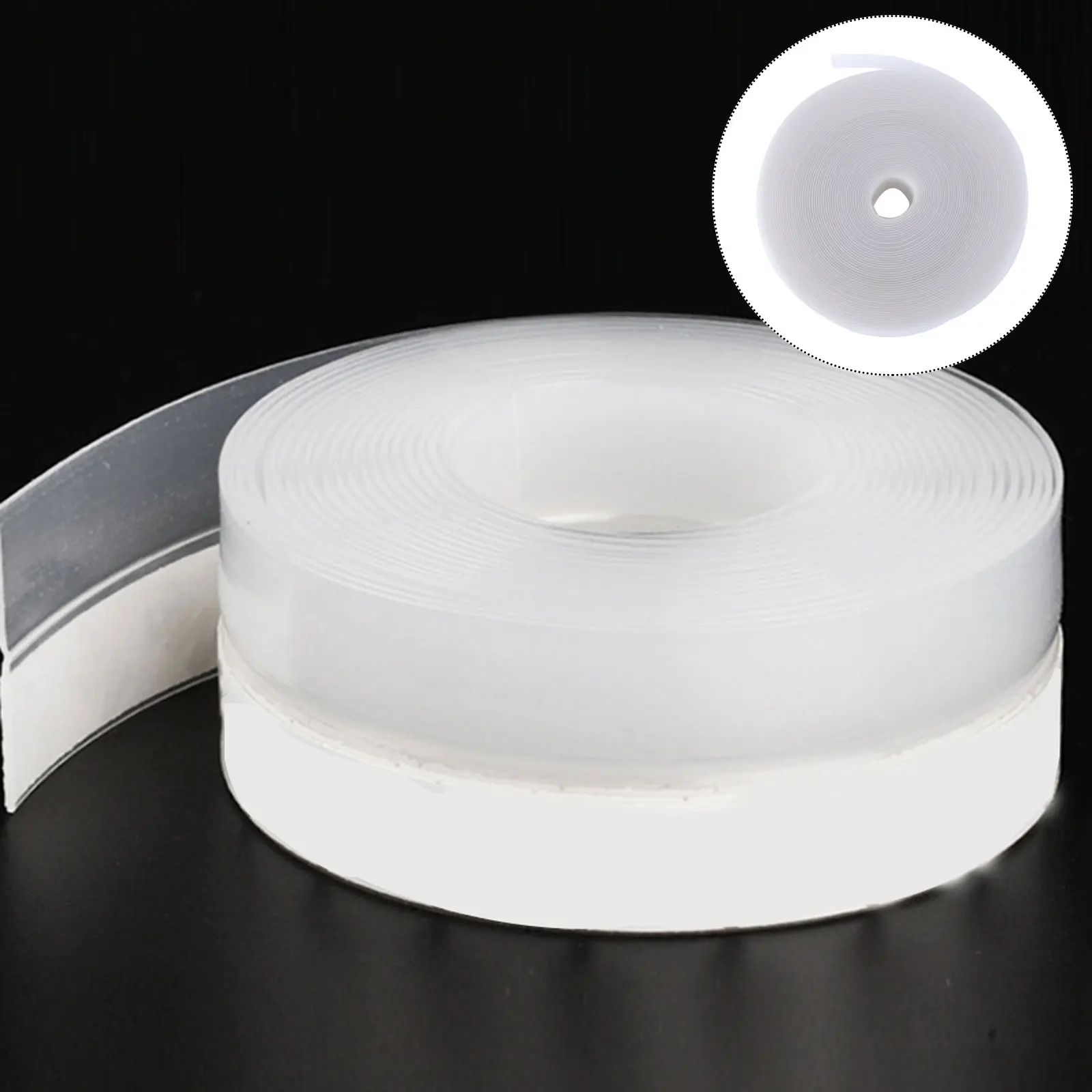 

1 Roll 10M Sealing Strip Soundproof Waterproof Dustproof Strong Adhesive Multi-Use For Glass Doors Windows Wardrobes Shower