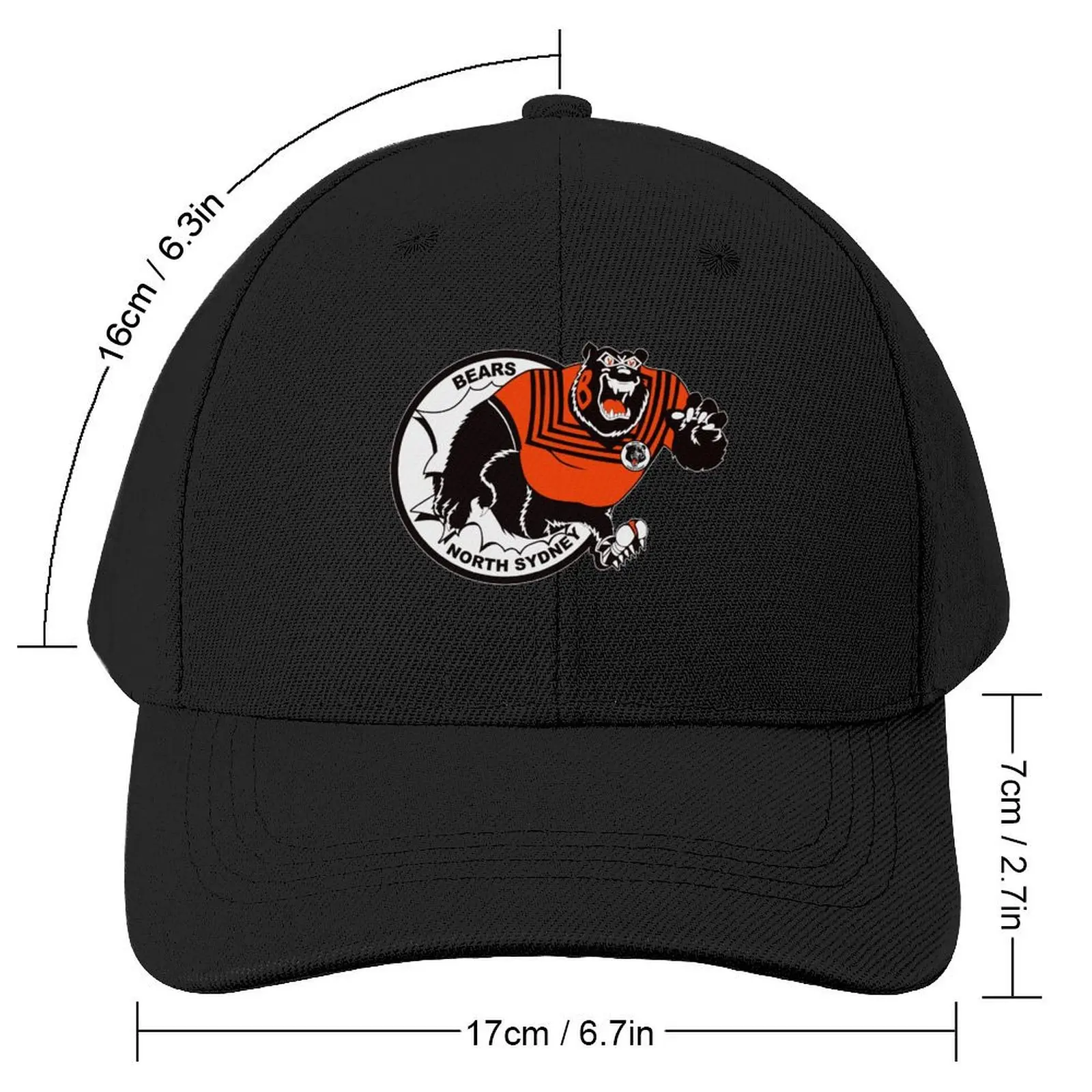 North Sydney Bears Baseball Cap Sun Hat For Children Rugby Sun Cap Girl Men's