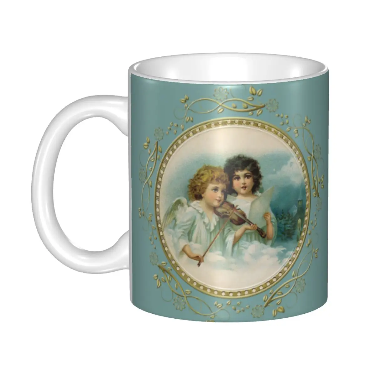 

Customized Victorian Angel And The Angels Sing Coffee Mug DIY Ceramic Tea Milk Cup
