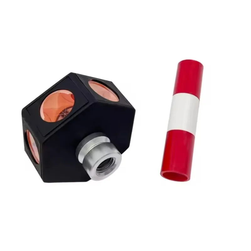 360 Degree Black BK7 Hexagon Glass Prism with Copper Silver PC Plastic Soft Bag-Product Category Prisms