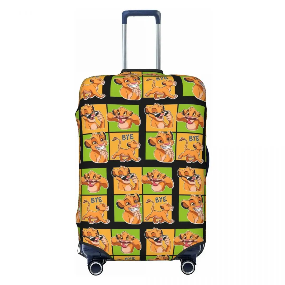 

Custom The Lion K-Kings Luggage Cover Protector Fashion Funny Anime Travel Suitcase Covers for 18-32 Inch