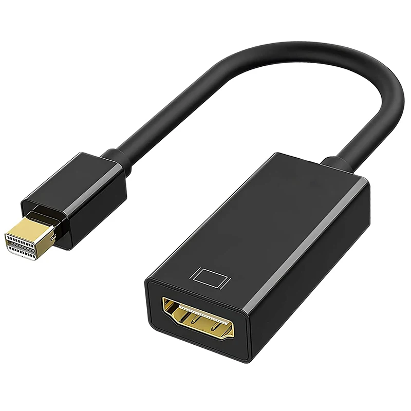Mini DisplayPort to HDMI-Compatible Cable 4K 1080P Adapter Mini DP Male to HDMI Female Converter for Apple MacBook Air Pro