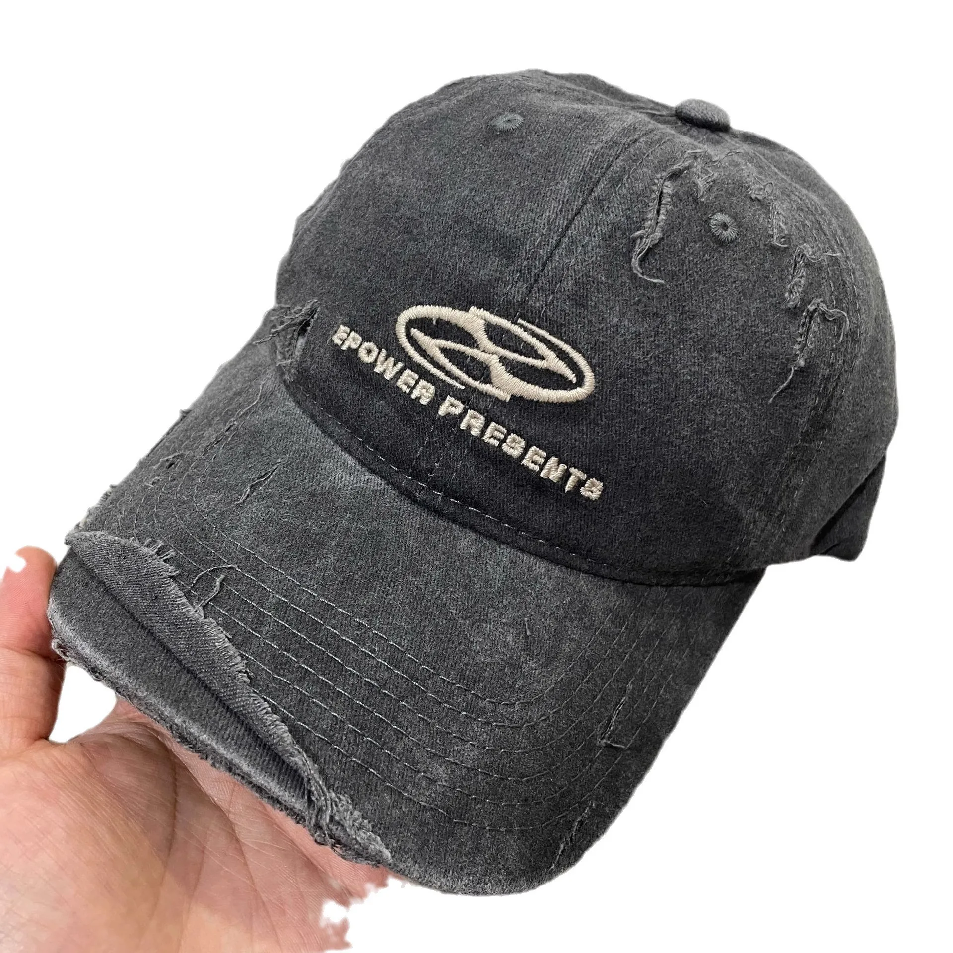 النسخة الكورية من إلكتروني التطريز كسر قديم لينة قبعة بيسبول المرأة المد ظلة واقية من الشمس قبعة الغاز الأجنبية قبعة السفر