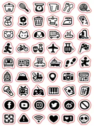 2024 New Daily small icons 7 stamp Clear Stamps for Scrapbooking Transparent Silicone Rubber DIY Photo Album Decor