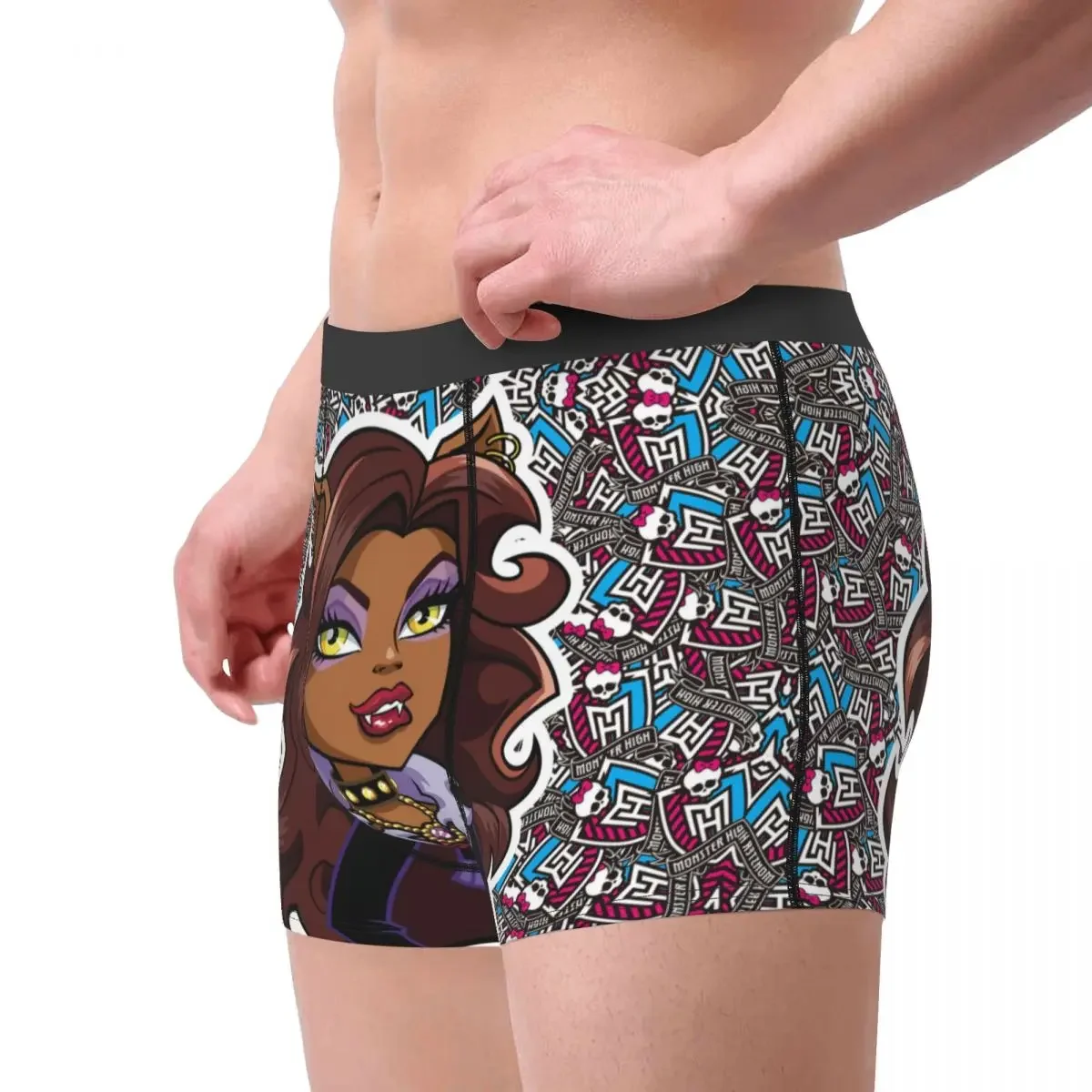 Draculaura High Men Underwear Cartoon Boxer Shorts mutandine novità mutande morbide per uomo