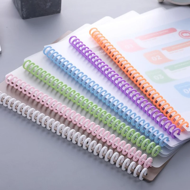 10Pcs 30 Holes Circles Ring Loose-leaf Paper Book Scrapbook Album Binder Spiral A4 Notebook Binding Clips