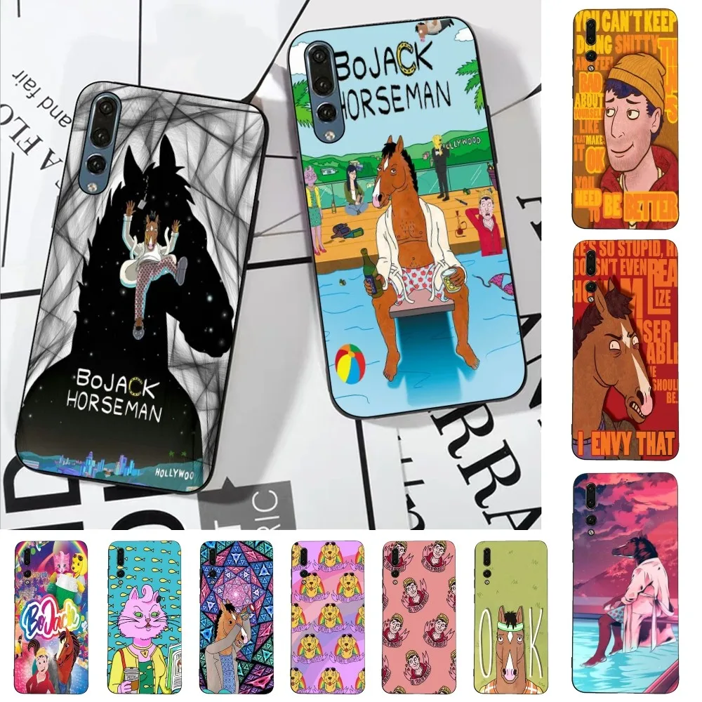 Cartoon B-BoJack H-Horseman Phone Case For Huawei P 8 9 10 20 30 40 50 Pro Lite Psmart Honor 10 lite 70 Mate 20lite