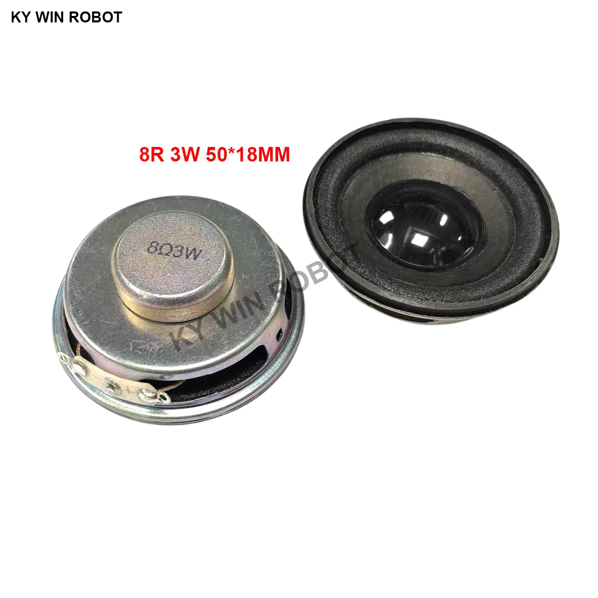 2PCS/Lot High Quality Speaker Horn 3W 8R Diameter 5CM 50mm Mini Amplifier Rubber Gasket Loudspeaker Trumpet Thickness 18MM