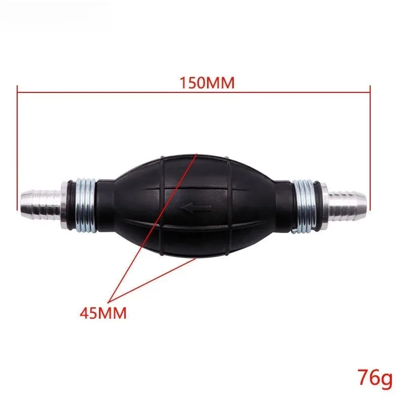 6/8/10/12mm for Car Boat Marine Outboard Hand Fuel Pump Line Rubber Aluminum Hand Primer Bulb Diesel Oil Transfer Petrol view 2