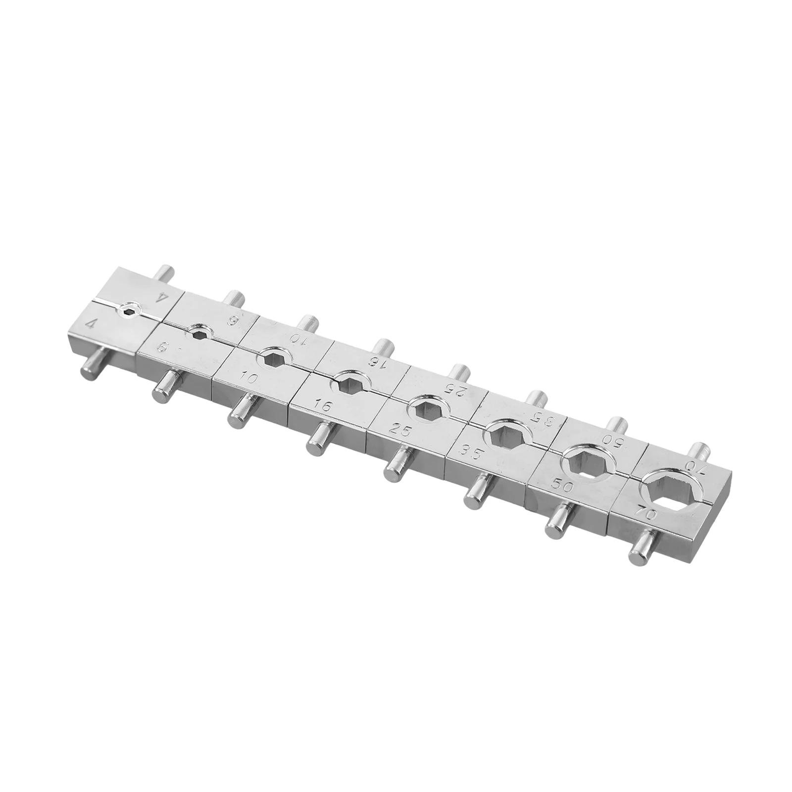 Podofo Hydraulisches Crimpwerkzeug 360 ° Drehbarer Kopf 4/6/10/16/25/35/50/70 10T Hydraulische Kabelschuh-Crimptangenzange Hydraulisches Handcrimpwerkzeug Terminal-Kabel-Draht-Werkzeugset mit rutschfestem Vinylgriff – Detail 11