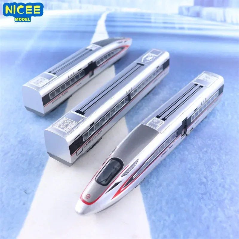 

1:87 Fuxing and Harmony High-speed Railway Train Simulation Sound Light Car Model Ornament Education Realistic Train Toys F451